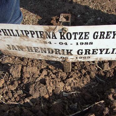 GREYLING Jan Hendrik -1965 &amp; Phillippiena KOTZE -1988