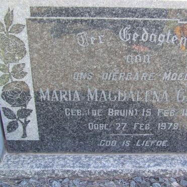 GREEFF Maria Magdalena nee DE BRUIN 1896-1978