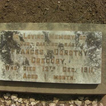 GREGORY Frances Dorothy -1911
