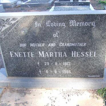 HESSEL Enette Martha 1913-1985
