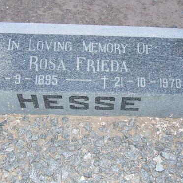 HESSE Rosa Frieda 1895-1978