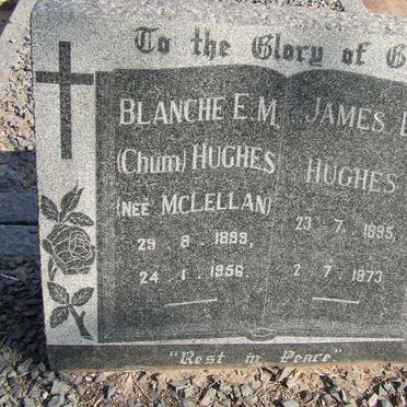 HUGHES James D. 1895-1973 &amp; Blanche E.M. McLELLAN 1899-1956