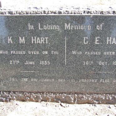 HART K.M. -1955 &amp; C. E. -1970