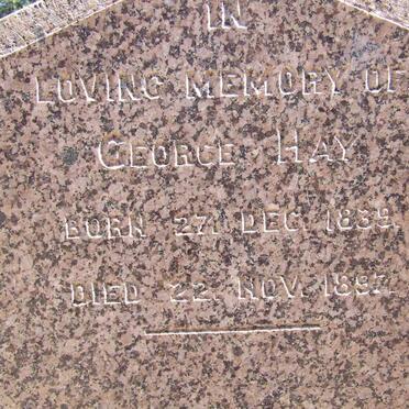 HAY George 1839-1897