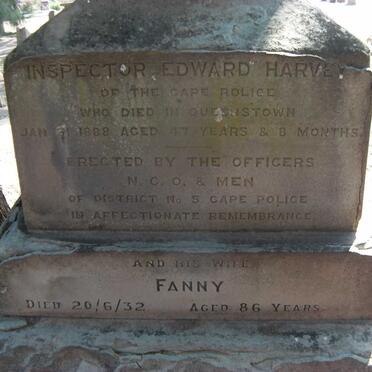 HARVEY Edward -1888 &amp; Fanny -1932