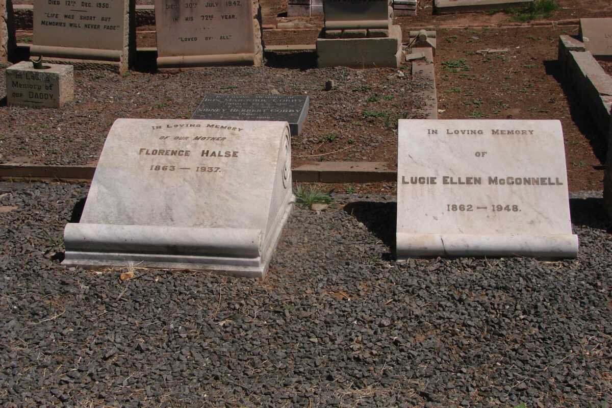 HALSE Florence 1863-1937 :: MCCONNELL Lucie Ellen 1862-1948