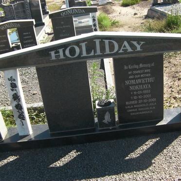 HOLIDAY Nomawethu Nokhaya 1953-2001