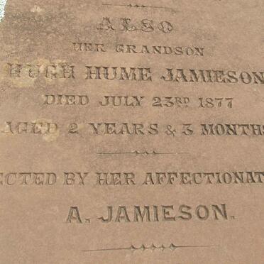 JAMIESON Hugh Hume -1877