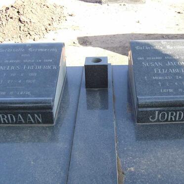 JORDAAN Cornelius Frederick 1919-1980 &amp; Susanna Jacomina Elizabeth MEINTJIES 1915-1982