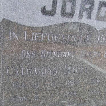JORDAAN Henry 1879-1969 &amp; Catharina Maria 1884-1958