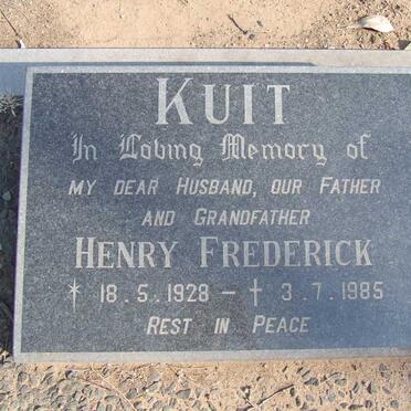 KUIT Henry Frederick 1928-1985