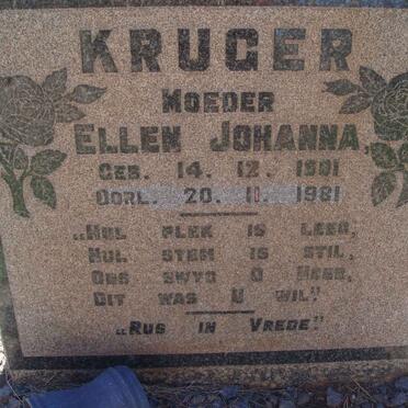 KRUGER Ellen Johanna 1901-1981