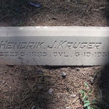 KRUGER Hendrik J. 1885-1935