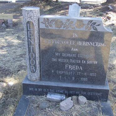 LENTOOR Freda nee HOFFELDT 1953-1980