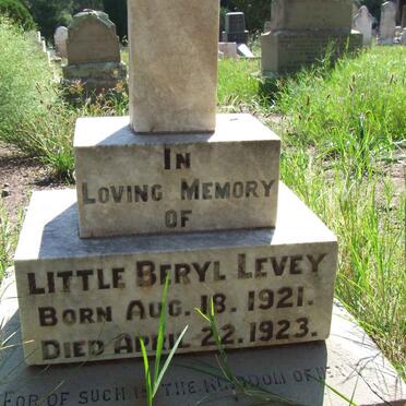 LEVEY Beryl 1921-1923