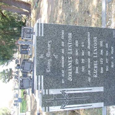 LENTOOR Johannes 1899-1971 &amp; Rachel 1900-1981