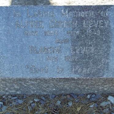 LEVEY Alfred Gordon 1894-1948 &amp; Blanche -1932