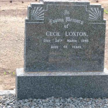 LOXTON Cecil -1948