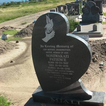 MJALI Nonzwakazi Patience 1937-2010