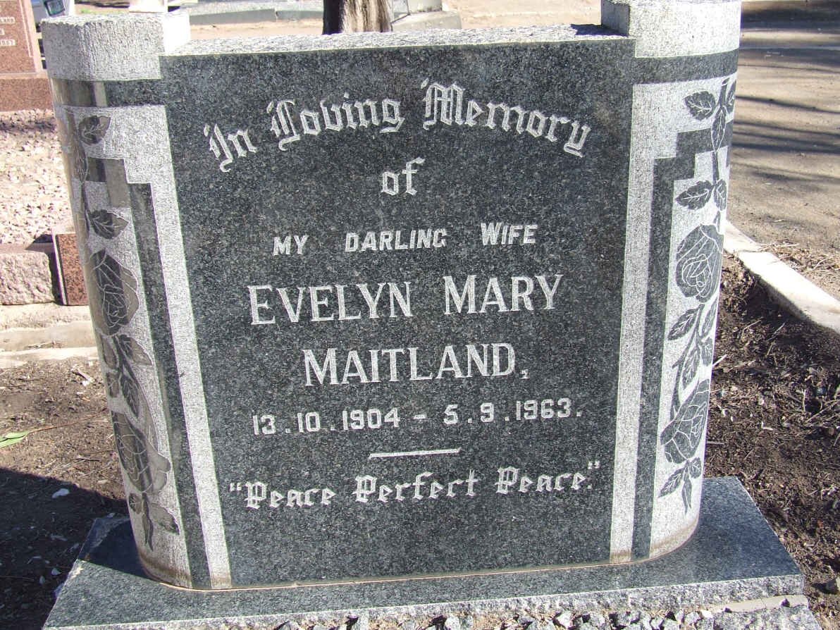 MAITLAND Evelyn Mary 1904-1963