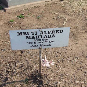 MAHLABA Mbuti Alfred 1930-1995
