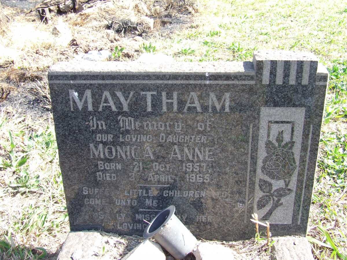 MAYTHAM Monica Anne 1957-1965