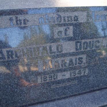 MARAIS Archibald Douglas 1890-1947 &amp; Constance 1895-1975