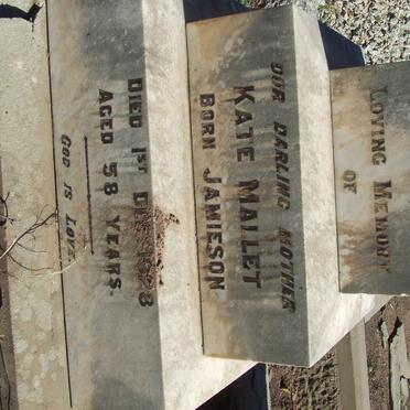 MALLET Kate nee JAMIESON -1928