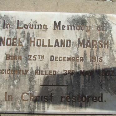 MARSH Arthur Thomas -1919 :: MARSH Noel Holland 1915-1952