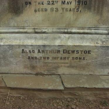 MARSHALL Arthur Dewstoe :: MARSHALL 2 Infant Sons