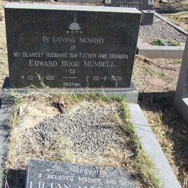 MUNDELL Edward Hood 1910-1978 &amp; Lilian Margaret 1913-1990