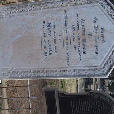 MORUM Albert -1912 &amp; Mary Louisa -1945