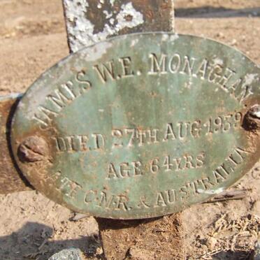 MONAGHAN James W.E. -1939