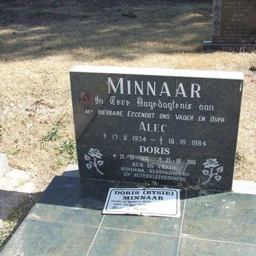 MINNAAR Alec 1934-1984 &amp; Doris 1934-2006