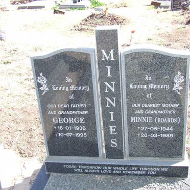 MINNIES George 1936-1995 &amp; Minnie BOARDS 1944-1989