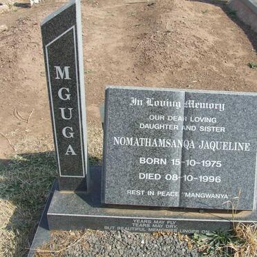 MGUGA Nomathamsanqa Jaqueline 1975-1996