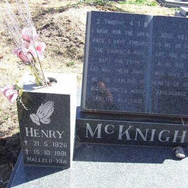 McKNIGHT Henry 1926-1991
