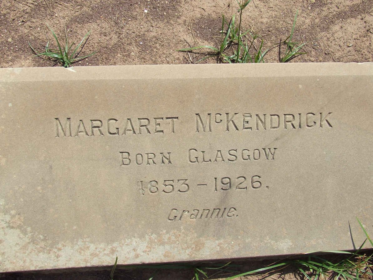McKENDRICK Margaret 1853-1926