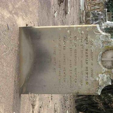 NEWTON Emma Marian -1878 :: NEWTON Ellen Georgina -1869 :: NEWTON Alfred James -1869