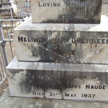 NAUDÉ Lorenzo 1862-1909 :: VAN OVERBEEK Melinda nee NAUDÉ -1937