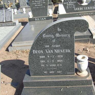 NIEKERK Deon, van 1936-1984
