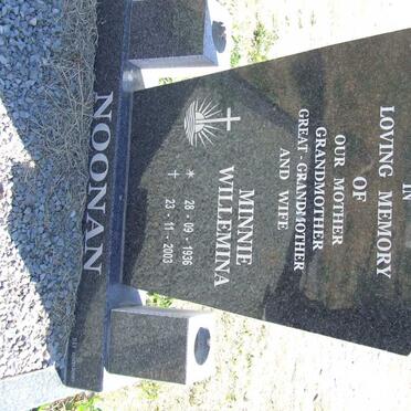 NOONAN Minnie Willemina 1936-2003
