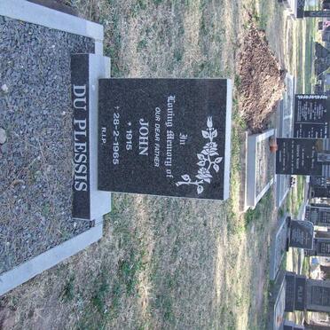 PLESSIS John, du  1915-1965