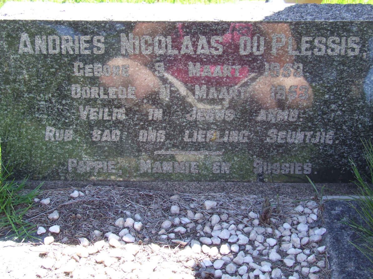 PLESSIS Andries Nicolaas, du 1953-1953