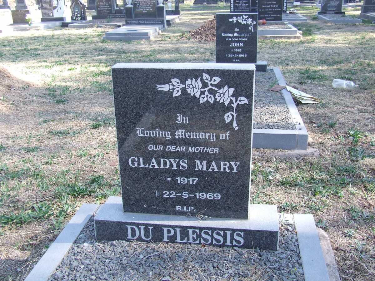 PLESSIS Gladys Mary, du 1917-1969