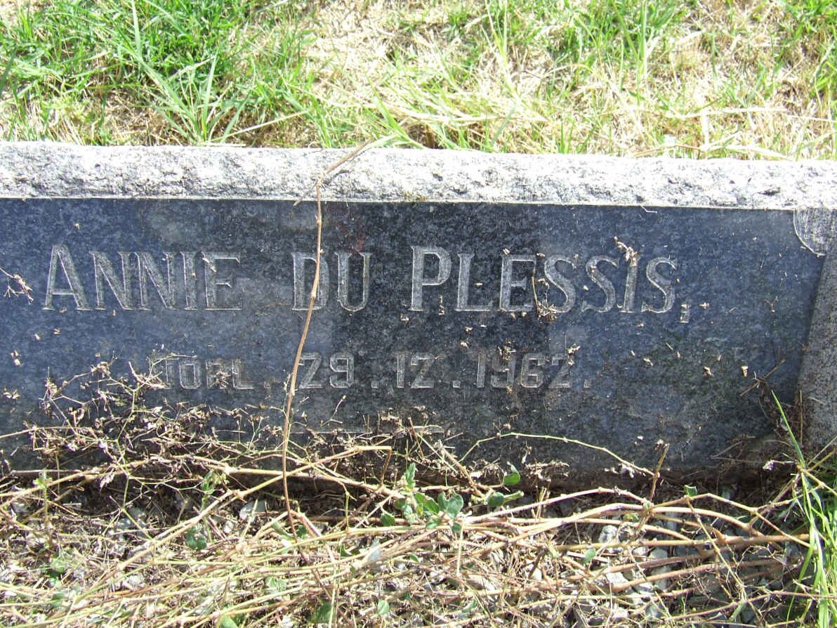 PLESSIS Annie, du -1962