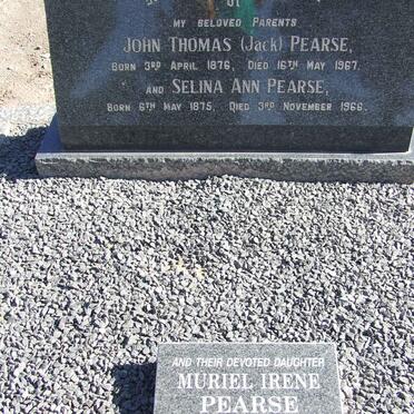 PEARSE John Thomas 1876-1967 &amp; Selina Ann 1875-1966 :: PEARSE Muriel Irene 1903-1999