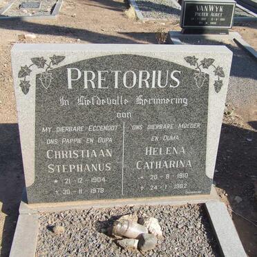 PRETORIUS Christiaan 1904-1979 &amp; Helena Catharina 1910-1982