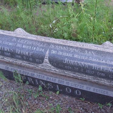 PRINSLOO Phillipus Rudolf 1900-1971 &amp; Johanna Helena VILJOEN 1902-1982