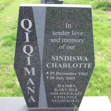 QIQIMANA Sindiswa Charlotte 1963-2003